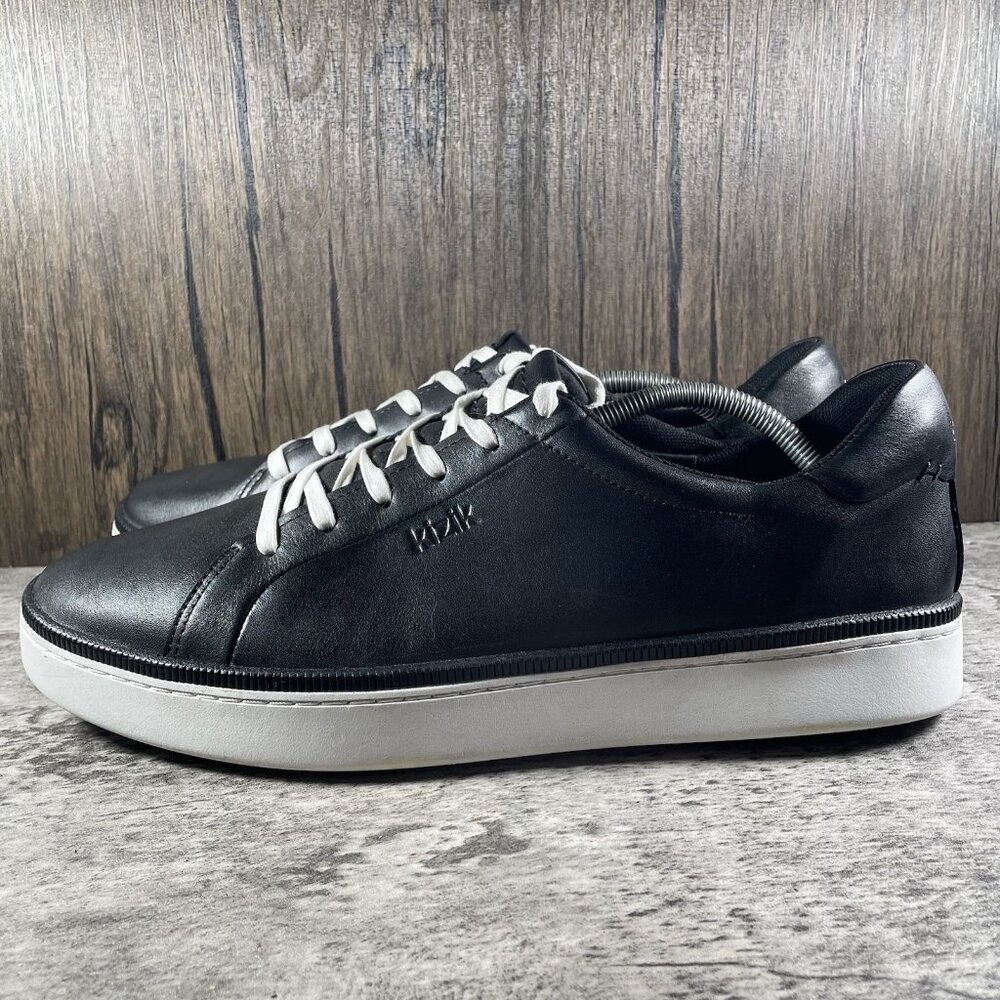 Kizik Sonoma Mens Size 13 Black Leather Handsfree Athletic Shoes Sneakers - Picture 4 of 10
